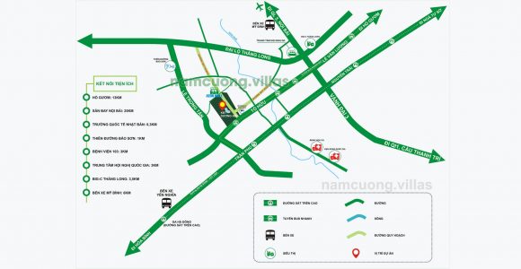 Vị trí khu đô thị mới Dương Nội Nam Cường